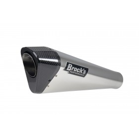BROCKS 15" PENTA-CARBON REPLACEMENT MUFFLER (BLACK) FOR HAYABUSA (99-24), B-KING (08-11), GSX-R1000 (01-08), ZX-10R (11-15), AND ZX-10R (06-07) PART # 382747