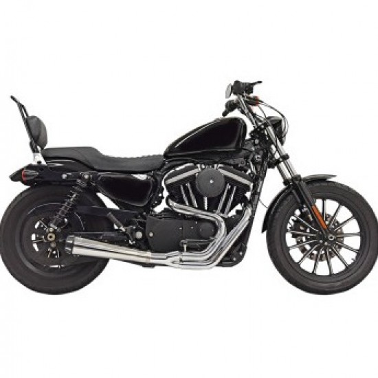 BASSANI ROAD RAGE EXHAUST-CHROME # 1X52R