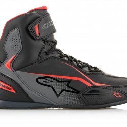 Alpinestars Faster-3 Shoes - Black Gray Camo Red Fluo