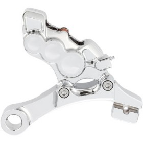 ARLEN NESS 6-PISTON CALIPER - REAR - CHROME - 11.8 # 02-302
