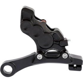 ARLEN NESS 6-PISTON CALIPER - REAR - BLACK - 11.8 # 02-303
