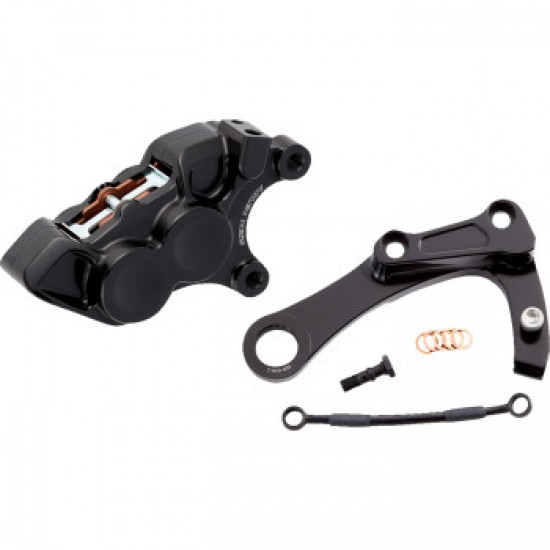ARLEN NESS 4-PISTON CALIPER - REAR - BLACK # 02-329 ARLEN NESS 4-PISTON CALIPER - REAR - BLACK # 02-329