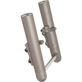 ARLEN NESS FORK LEGS - TITANIUM ANODIZED - SMOOTH - DUAL DISC # 06-507