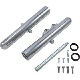 ARLEN NESS FORK LEGS - CHROME - HOT LEGS - CUSTOM SINGLE DISC - SMOOTH - 08-13 # 06-520