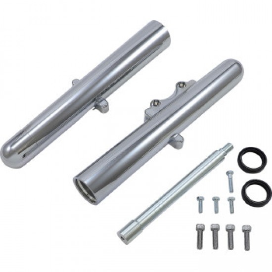 ARLEN NESS FORK LEGS - CHROME - HOT LEGS - CUSTOM SINGLE DISC - SMOOTH - 08-13 # 06-520