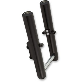 ARLEN NESS FORK LEGS - BLACK ANODIZED - HOT LEGS - CUSTOM SINGLE DISC - SMOOTH - 00-07 # 06-523