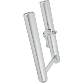 ARLEN NESS FORK LEGS - CHROME - HOT LEGS - CUSTOM SINGLE DISC - SMOOTH - 07-17 FLST # 06-550