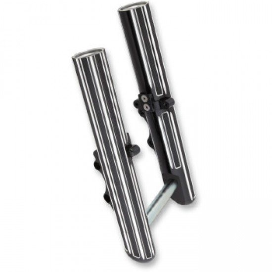ARLEN NESS FORK LEGS - BLACK ANODIZED - HOT LEGS - CUSTOM SINGLE DISC - 10-GAUGE # 40-523 ARLEN NESS FORK LEGS - BLACK ANODIZED - HOT LEGS - CUSTOM SINGLE DISC - 10-GAUGE # 40-523