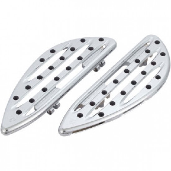 ARLEN NESS DRIVER FLOORBOARDS - DEEP CUT - CHROME # 410-004 ARLEN NESS DRIVER FLOORBOARDS - DEEP CUT - CHROME # 410-004
