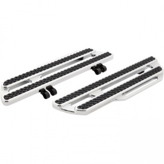 ARLEN NESS METHOD DRIVER FLOORBOARDS - EXTENDED - CHROME # 410-017 ARLEN NESS METHOD DRIVER FLOORBOARDS - EXTENDED - CHROME # 410-017