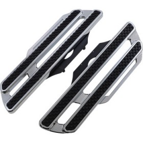 ARLEN NESS METHOD DRIVER FLOORBOARDS - EXTENDED - CHROME # 410-019