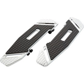 ARLEN NESS SPEEDLINER FLOORBOARDS - DRIVER - CHROME # 410-022