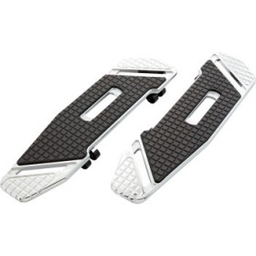 ARLEN NESS SPEEDLINER FLOORBOARDS - DRIVER - CHROME # 410-025