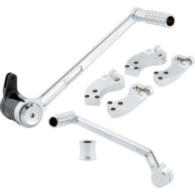 ARLEN NESS EXTENDED FOOT CONTROL KIT - 3 - CHROME # 410-037