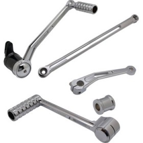 ARLEN NESS DEEP CUT FOOT CONTROL KIT W/ HEEL/TOE SHIFTER - CHROME # 420-107