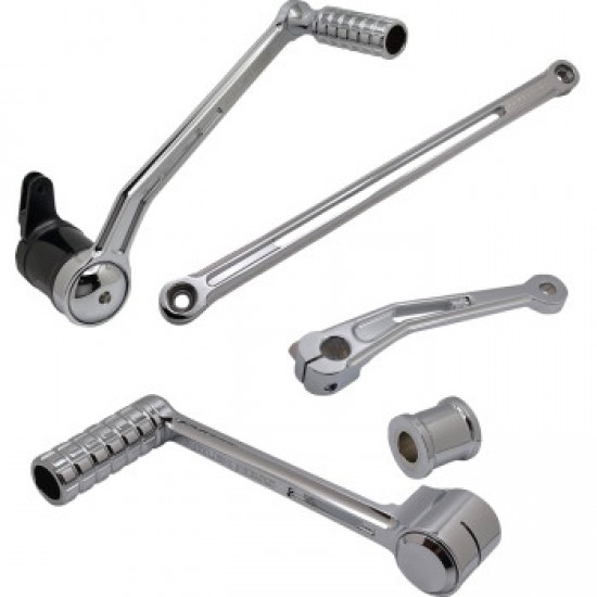 ARLEN NESS DEEP CUT FOOT CONTROL KIT W/ HEEL/TOE SHIFTER - CHROME # 420-107 ARLEN NESS DEEP CUT FOOT CONTROL KIT W/ HEEL/TOE SHIFTER - CHROME # 420-107