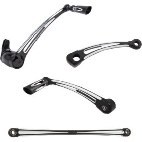 ARLEN NESS DEEP CUT FOOT CONTROL KIT W/ TOE SHIFTER - BLACK # 420-108