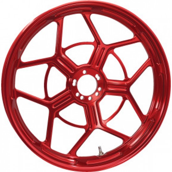 ARLEN NESS WHEEL - SPEED 5 - FORGED - RED - 19X3.25 # 71-587 ARLEN NESS WHEEL - SPEED 5 - FORGED - RED - 19X3.25 # 71-587