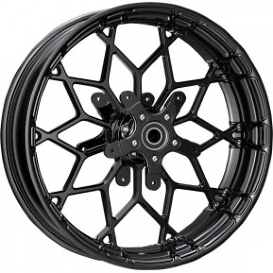 ARLEN NESS WHEEL - FAT FACTORY - FORGED - FRONT - DUAL DISC - BLACK - 18X5.5 # 91-650 ARLEN NESS WHEEL - FAT FACTORY - FORGED - FRONT - DUAL DISC - BLACK - 18X5.5 # 91-650