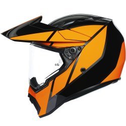 Agv Ax9 Trail Gun Metal Orange Off Road Helmets