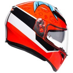 Agv K-3 Sv Attack Red Full Face Helmets