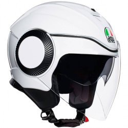 Agv Orbyt Mono Pearl White Open Face Helmets