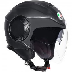 Agv Orbyt Solid Black Matt Open Face Helmets