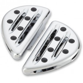 ARLEN NESS PASSENGER FLOORBOARDS - DEEP CUT - CHROME #  06-866