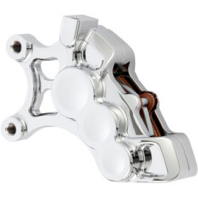 ARLEN NESS 6-PISTON CALIPER - FRONT LEFT - CHROME - 14" # 02-210