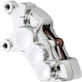 ARLEN NESS 6-PISTON CALIPER - FRONT LEFT - CHROME - 11.8" # 02-214