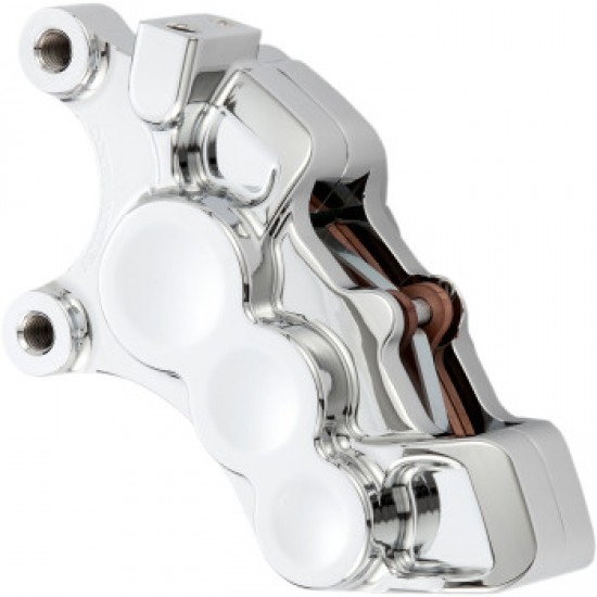 ARLEN NESS 6-PISTON CALIPER - FRONT LEFT - CHROME - 11.8" # 02-214 ARLEN NESS 6-PISTON CALIPER - FRONT LEFT - CHROME - 11.8" # 02-214