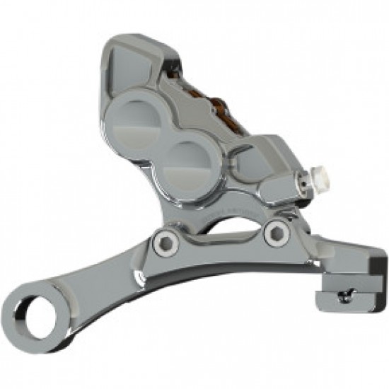 ARLEN NESS 4-PISTON CALIPER - REAR - 11.8" - CHROME # 02-304