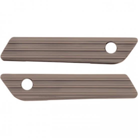 ARLEN NESS SADDLEBAG LATCH COVERS TITANIUM # 03-617 ARLEN NESS SADDLEBAG LATCH COVERS TITANIUM # 03-617