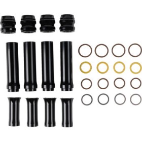 ARLEN NESS PUSHROD TUBE COVER KIT - 10 GAUGE - BLACK - M8 # 03-636
