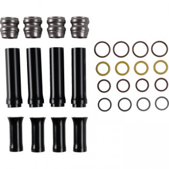 ARLEN NESS PUSHROD TUBE COVER KIT - 10 GAUGE - TITANIUM - M8 # 03-637 ARLEN NESS PUSHROD TUBE COVER KIT - 10 GAUGE - TITANIUM - M8 # 03-637