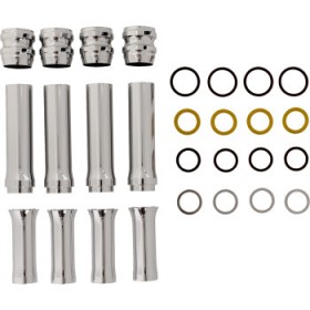 ARLEN NESS PUSHROD TUBE COVER KIT - 10 GAUGE - CHROME - M8 # 03-642