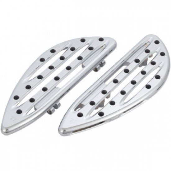 ARLEN NESS DRIVER FLOORBOARDS - DEEP CUT - CHROME # 06-838 ARLEN NESS DRIVER FLOORBOARDS - DEEP CUT - CHROME # 06-838