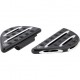 ARLEN NESS PASSENGER FLOORBOARDS - DEEP CUT - BLACK # 06-867 ARLEN NESS PASSENGER FLOORBOARDS - DEEP CUT - BLACK # 06-867
