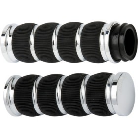 ARLEN NESS GRIPS - RING LEADER - CABLE - CHROME # 07-312