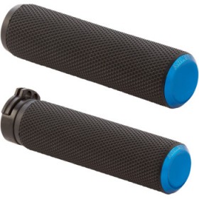 ARLEN NESS GRIPS - KNURLED - CABLE - BLUE # 07-335