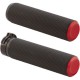 ARLEN NESS GRIPS - KNURLED - CABLE - RED # 07-336 ARLEN NESS GRIPS - KNURLED - CABLE - RED # 07-336