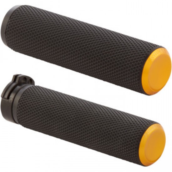 ARLEN NESS GRIPS - KNURLED - CABLE - GOLD # 07-337 ARLEN NESS GRIPS - KNURLED - CABLE - GOLD # 07-337