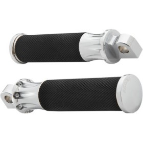 ARLEN NESS FOOTPEGS - DEEP CUT - CHROME # 07-908