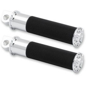ARLEN NESS FOOTPEGS - BEVELED - CHROME # 07-928