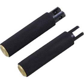 ARLEN NESS PASSENGER KNURLED FOOTPEGS - BRASS - FL/FX '18-'23 # 07-945