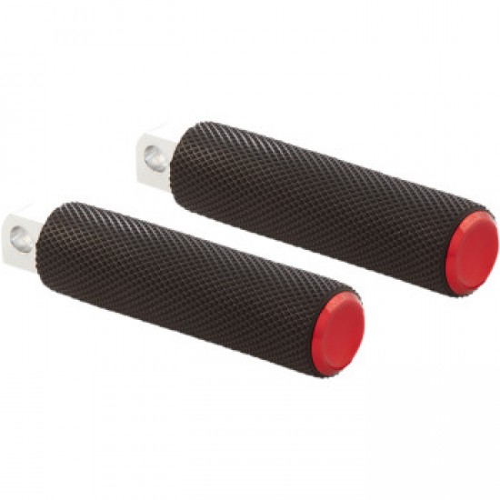 ARLEN NESS PASSENGER KNURLED FOOTPEGS - RED - FL/FX '18-'23 # 07-955 ARLEN NESS PASSENGER KNURLED FOOTPEGS - RED - FL/FX '18-'23 # 07-955