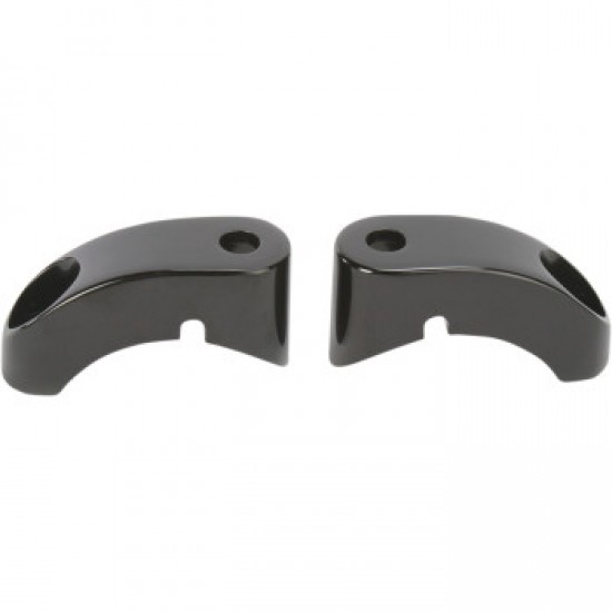 ARLEN NESS TURN SIGNAL MOUNTS - 39 MM FRONT FORKS - BLACK # 12-738