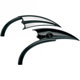 ARLEN NESS MIRROR - MICRO - SCOOP - SIDE VIEW - TRIANGLE - BLACK - LEFT # 13-028