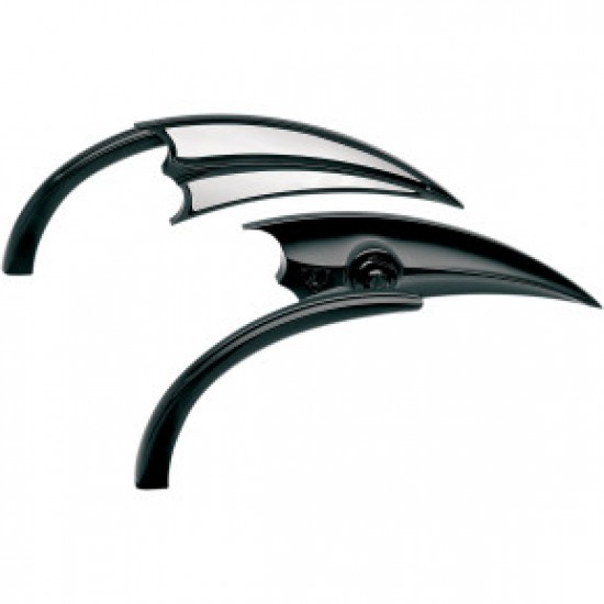 ARLEN NESS MIRROR - MICRO - SCOOP - SIDE VIEW - TRIANGLE - BLACK - RIGHT # 13-029 ARLEN NESS MIRROR - MICRO - SCOOP - SIDE VIEW - TRIANGLE - BLACK - RIGHT # 13-029