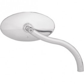 ARLEN NESS MIRROR - SOFTBEND - SIDE VIEW - SMOOTH - CAT EYE - CHROME - LEFT/RIGHT # 13-046